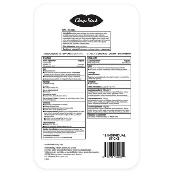 ChapStick Honey Variety Pack, 12 ct. - Picture 2 of 6
